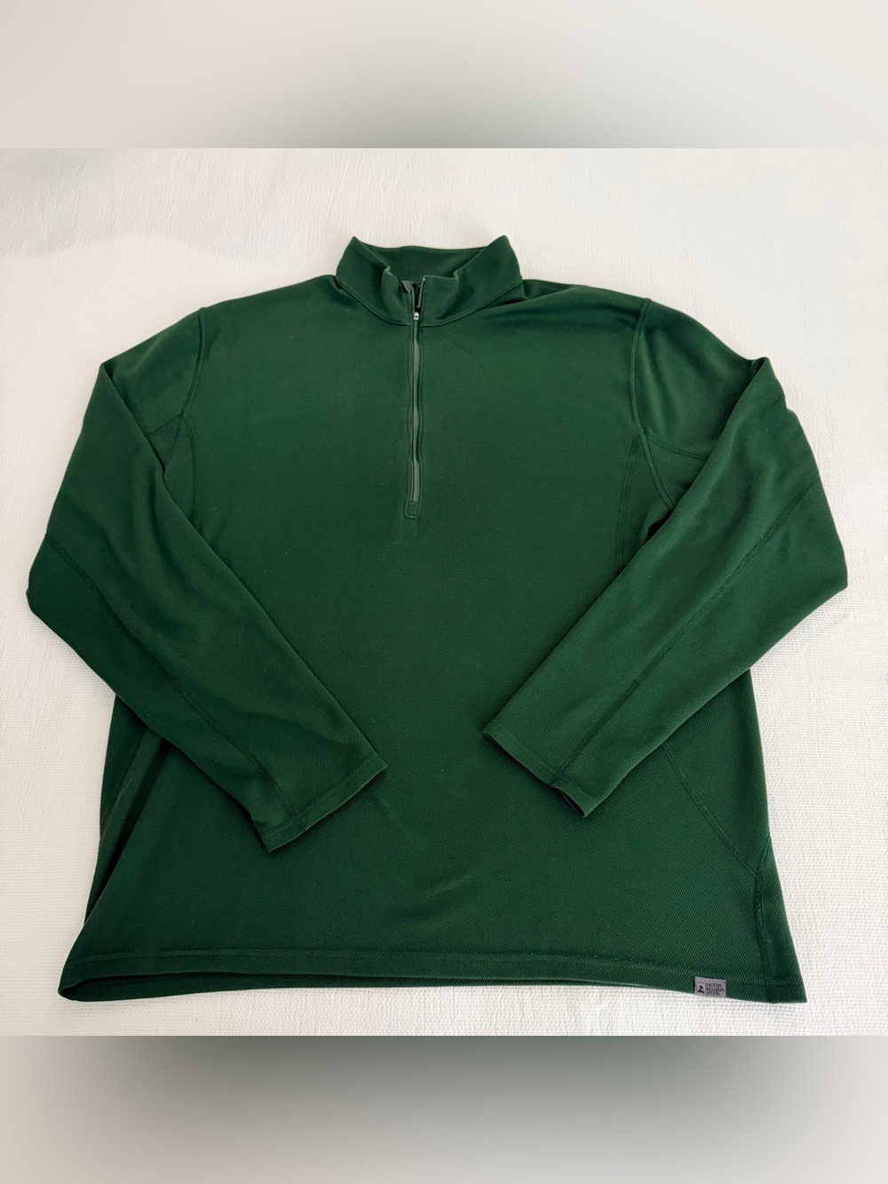 Eastern Mountain Sports Mens Tech Wick, Mock Nk 1/4 Zip Lg Slvs Pullover Size XL